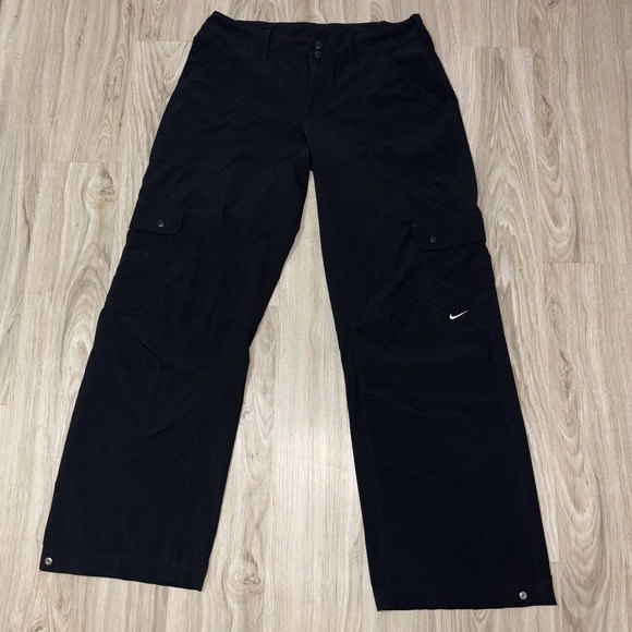 Nike Fit Dry Cargo Utility Hiking Pants Stretch Black Womens Medium M - Picture 2 of 14
